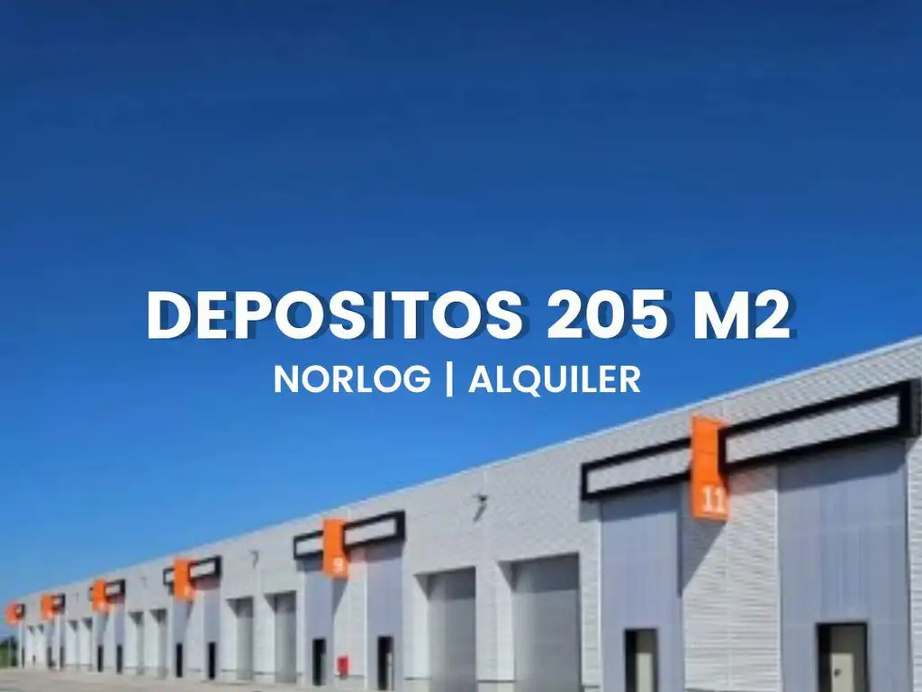 Depósito de 205 m2 dentro del predio cerrado Norlog