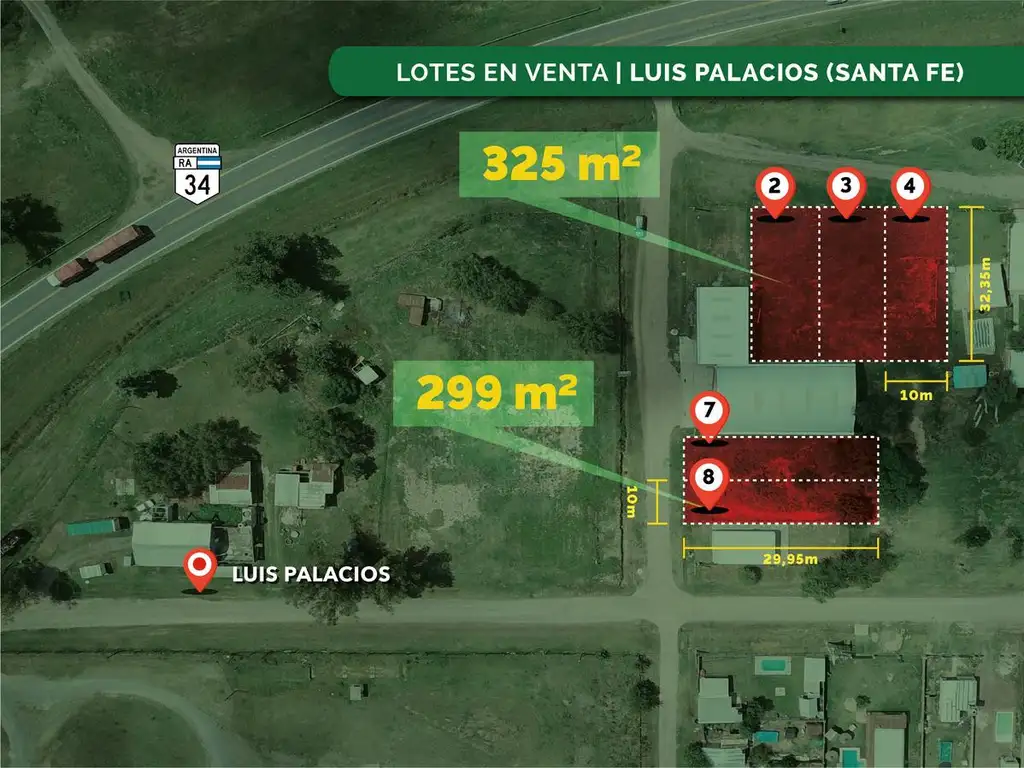 Terreno en venta en Luis Palacios