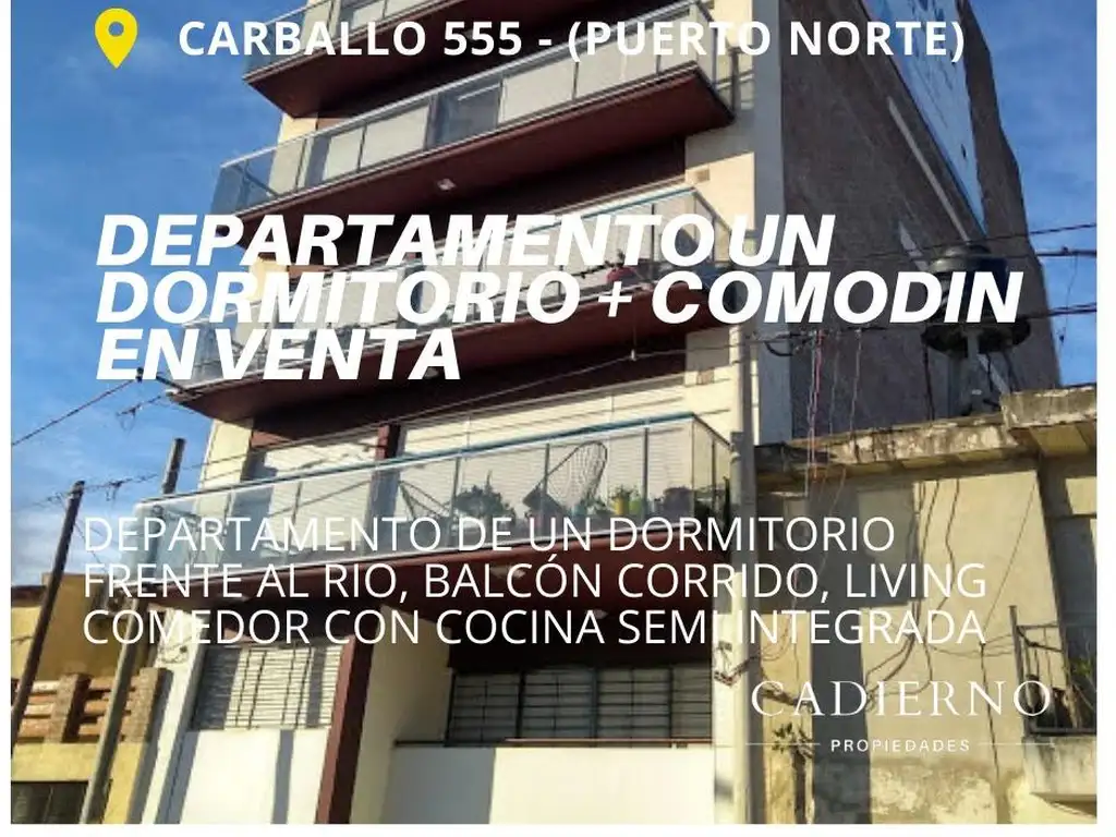 Departamento de un dormitorio + comodín+Terraza exclusiva