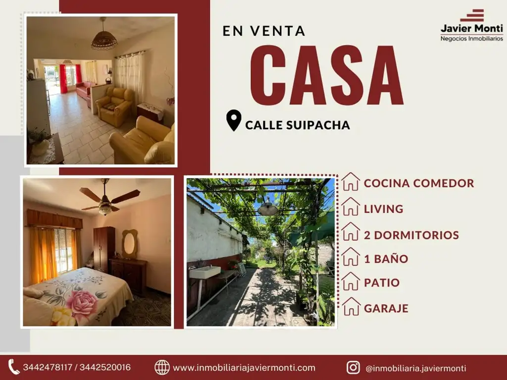 CASA EN VENTA - Calle Suipacha