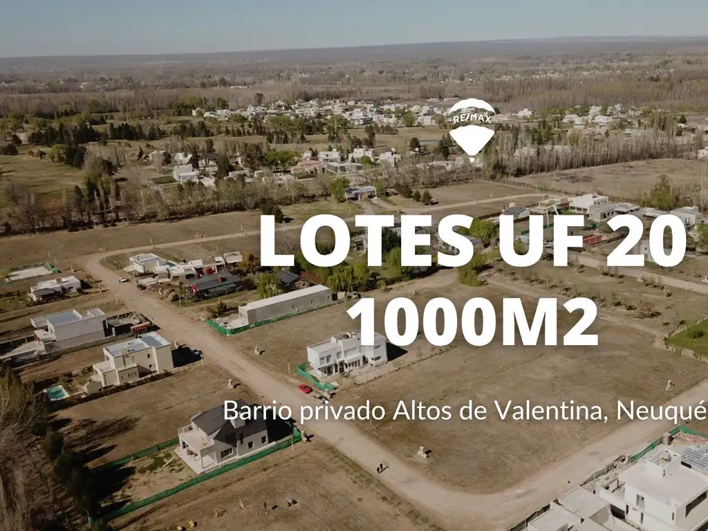 LOTE UF20 | 1000m2 | EN ALTOS DE VALENTINA