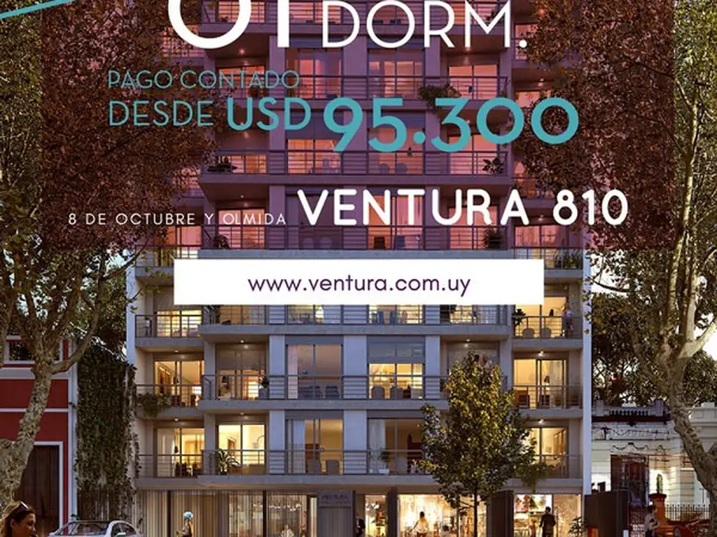 (VEN-VEN-339) Venta Apartamento 1 dormitorio Ventura 810