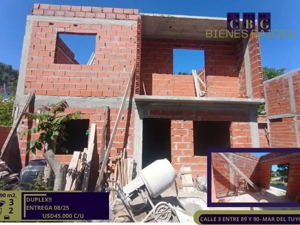 DUPLEX AL FRENTE-DESARROLLO EN POZO-MAR DEL TUYU