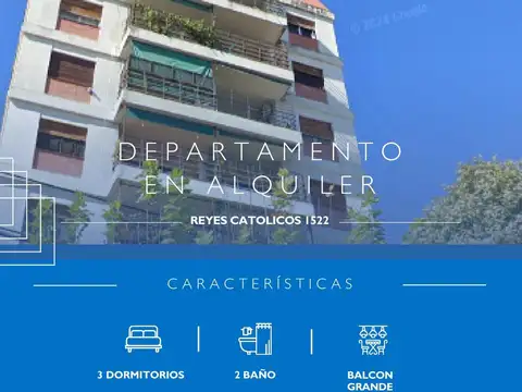 Excelente Depto 3 dorm alq bcon Av del Bicentenario 1522