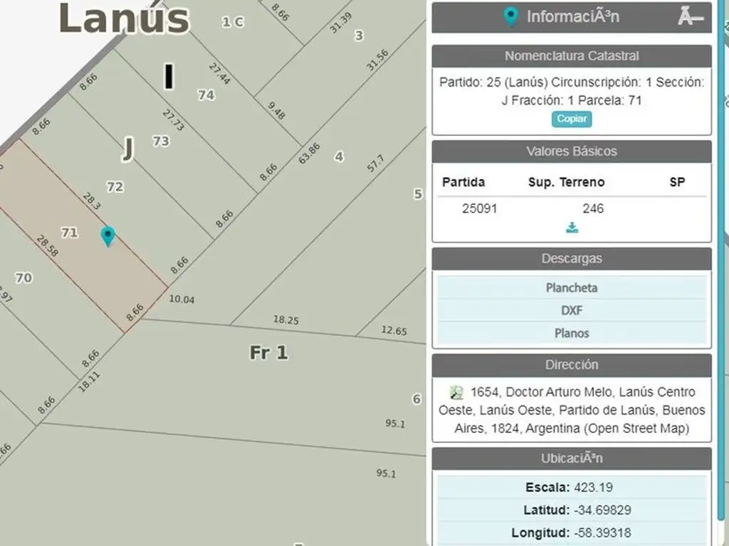 EXCELENTE LOTE DE 490 M2 - FOS 0.6 - FOT 2.5.