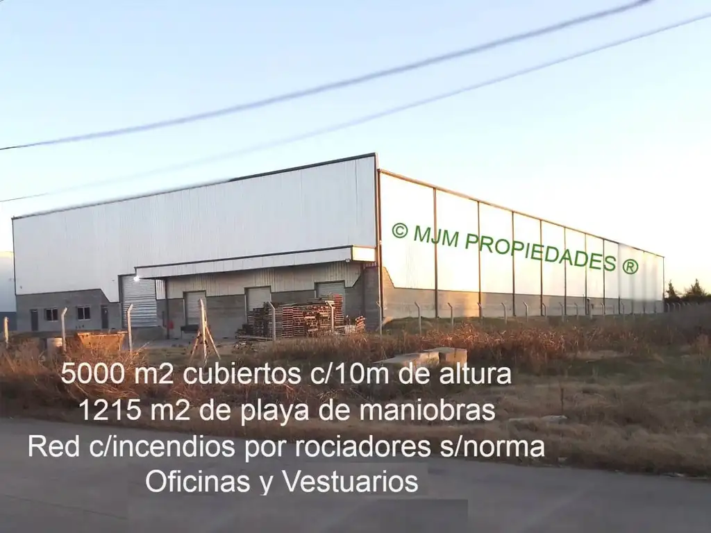 ALQUILER DEPOSITO TIPO INDUSTRIAL 5.000 m2 CUBIERTOS + OFICINAS