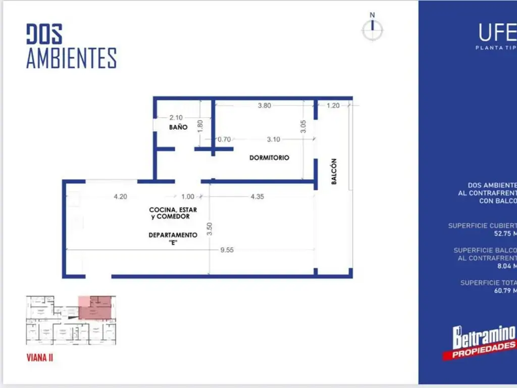 Departamento en el emprendimiento VIANA 2