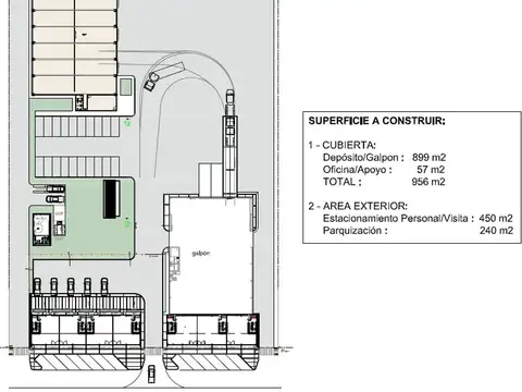 Alquilo Galpón 850 m2 - Ofi 55 m2  Parque Industrial Neuquen