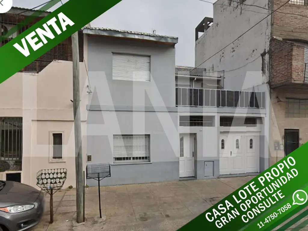 CASA EN LOTE PROPIO :: OPORTUNIDAD :: COCHERA 2 AUTOS