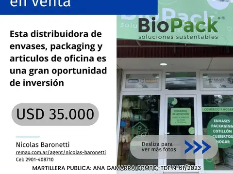 INVERSION FONDO DE COMERCIO DISTRIBUIDORA PACKAGIN