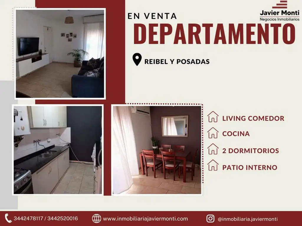 DEPARTAMENTO VENTA REIBEL Y POSADAS