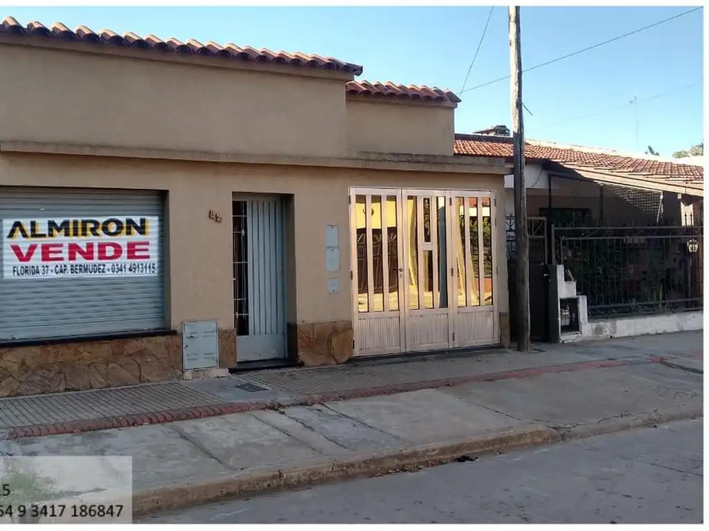 Venta | Casa | 2 Dormitorios | Cochera | Gran Patio | Capitán Bermúdez