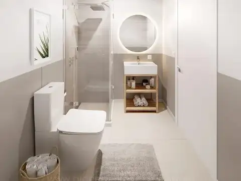 Departamento Monoambiente con 1 baño