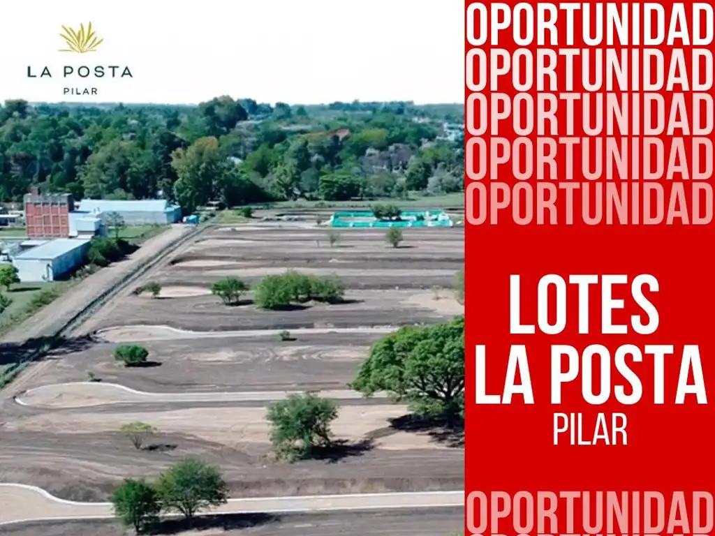 Lote en venta La Posta Pilar