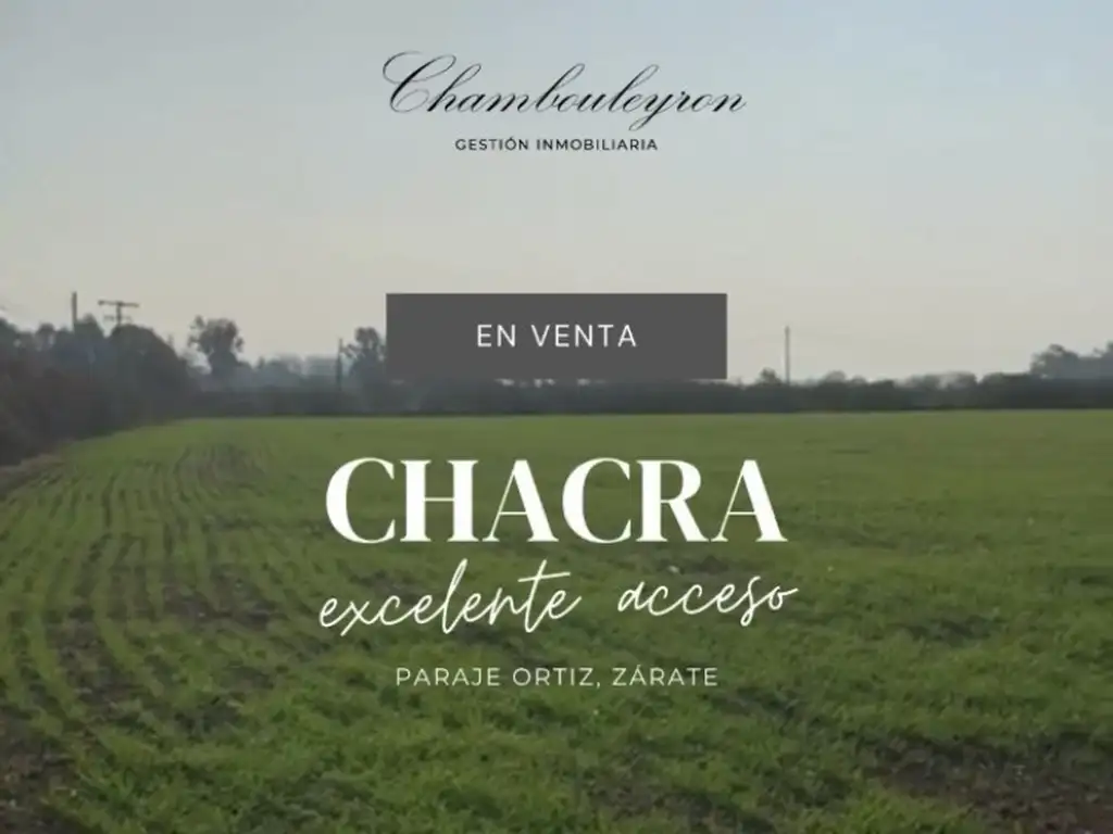 CHACRA EN VENTA