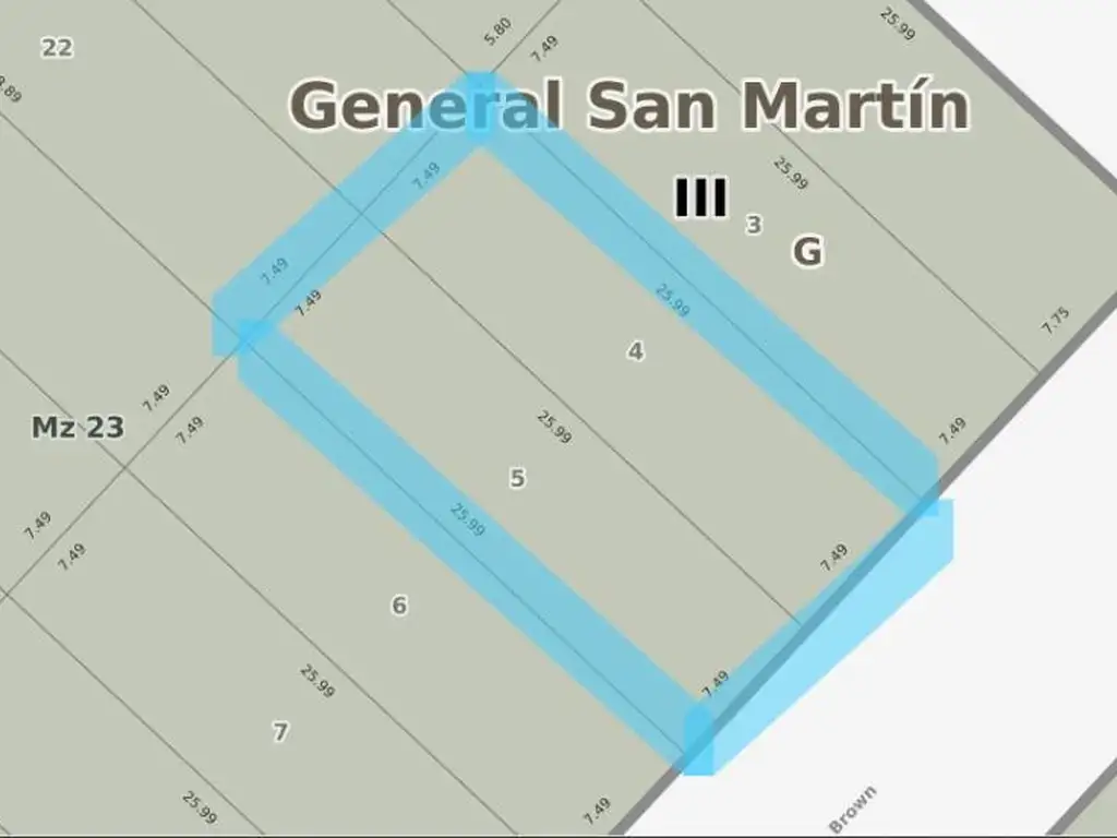 Lote de 7.5mts x 26 mts zonificacion RM posibilidad de anexar lote contiguo  ideal proyecto inmobili