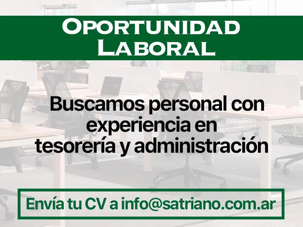 OPORTUNIDAD LABORAL