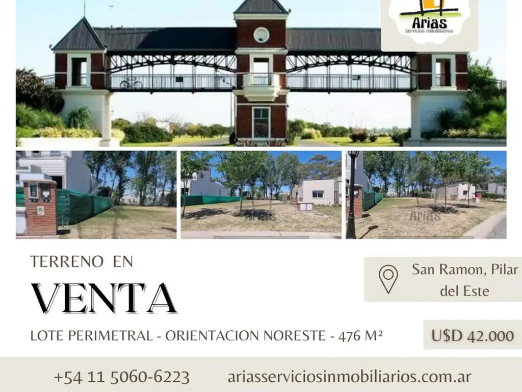 Lote a la venta Barrio San Ramon - Pilar del Este