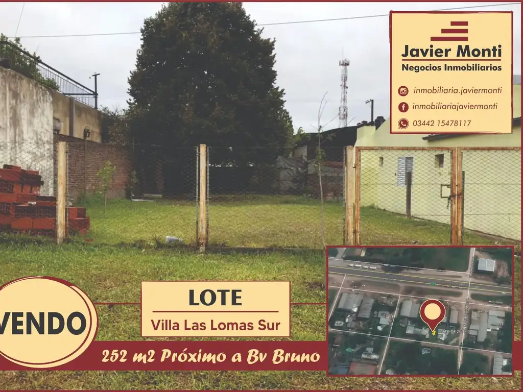 LOTE DE 252 M2 - VILLA LAS LOMAS SUR