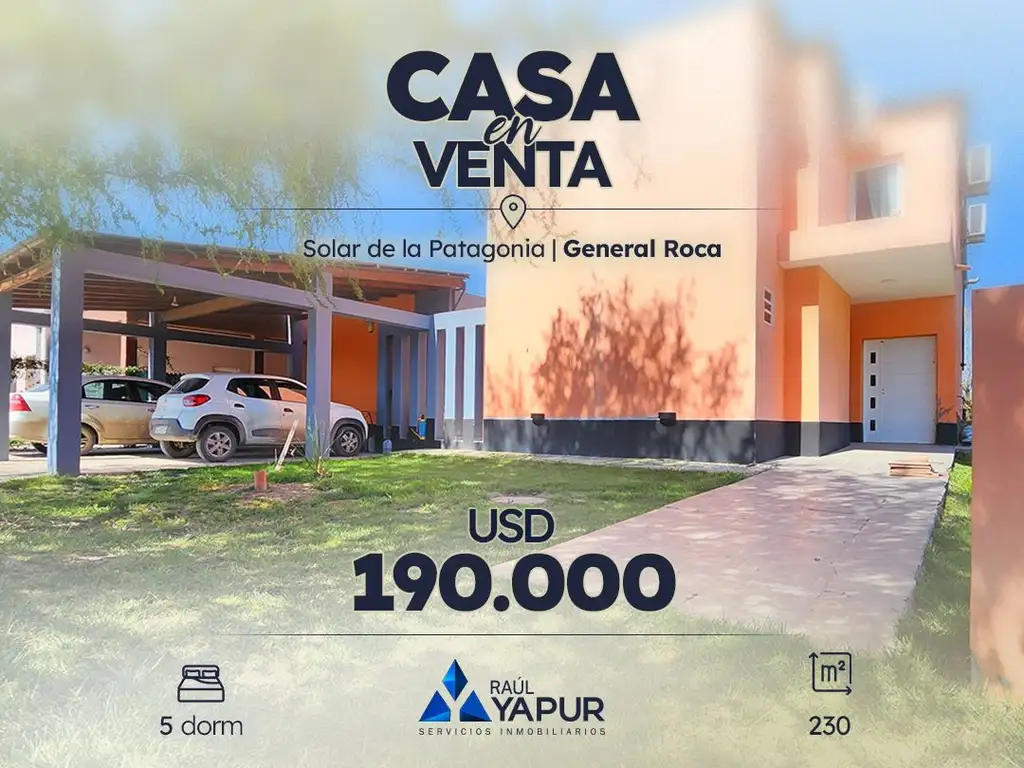 Casa en venta de 5 dormitorios en General Roca