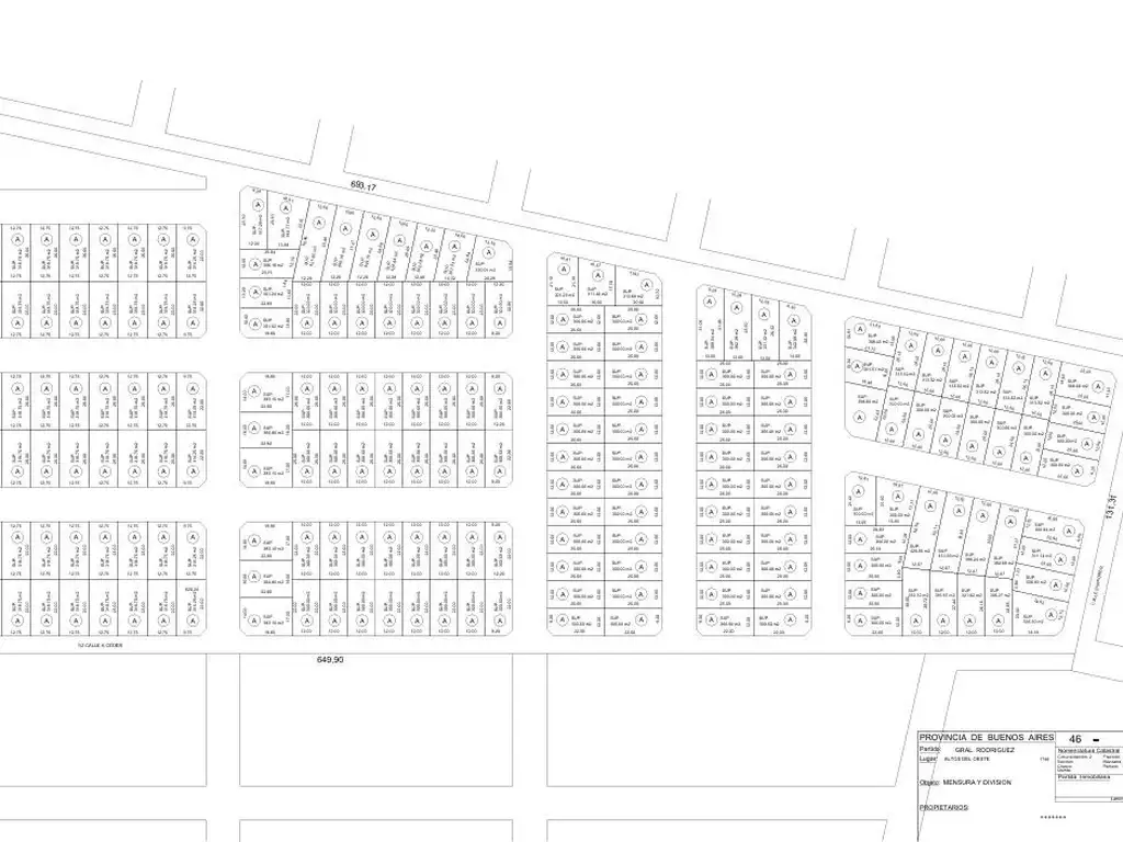 Fracción de Campo en Venta - Con Proyecto de Loteo Abierto - General Rodríguez