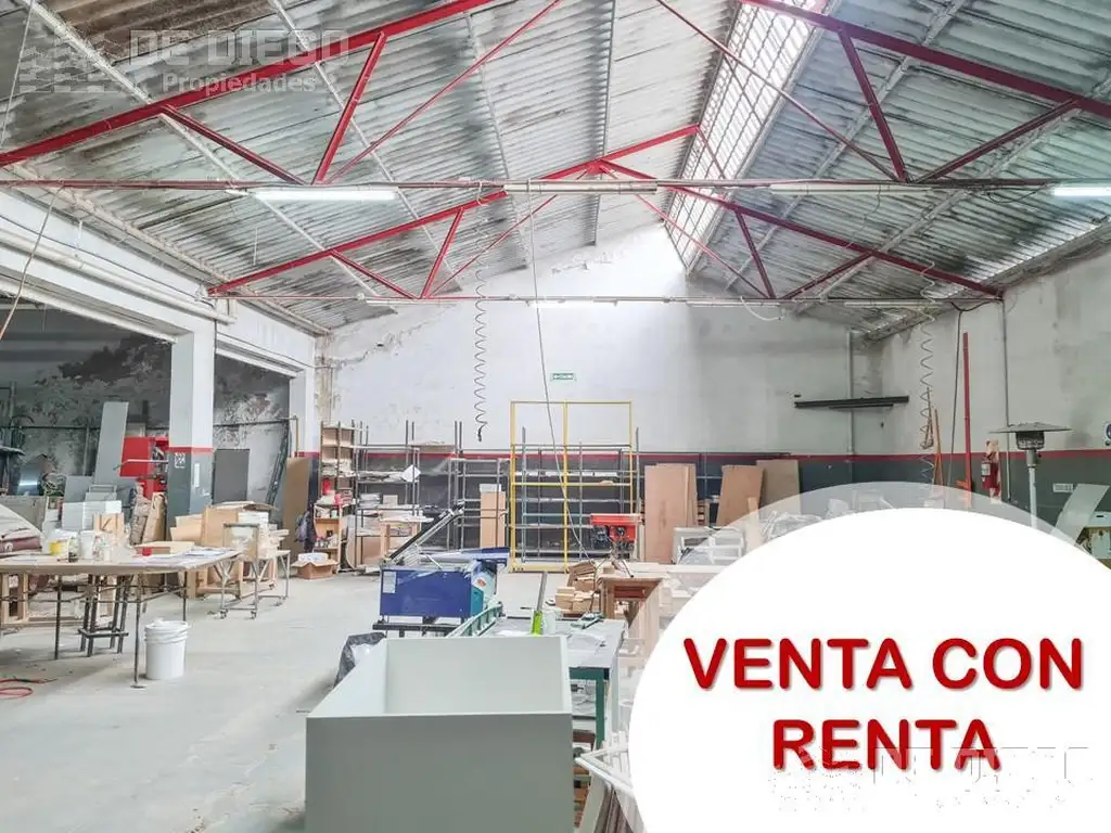 VENTA CON RENTA Nave industrial 1200 M2 con gas industrial - Florida Oeste