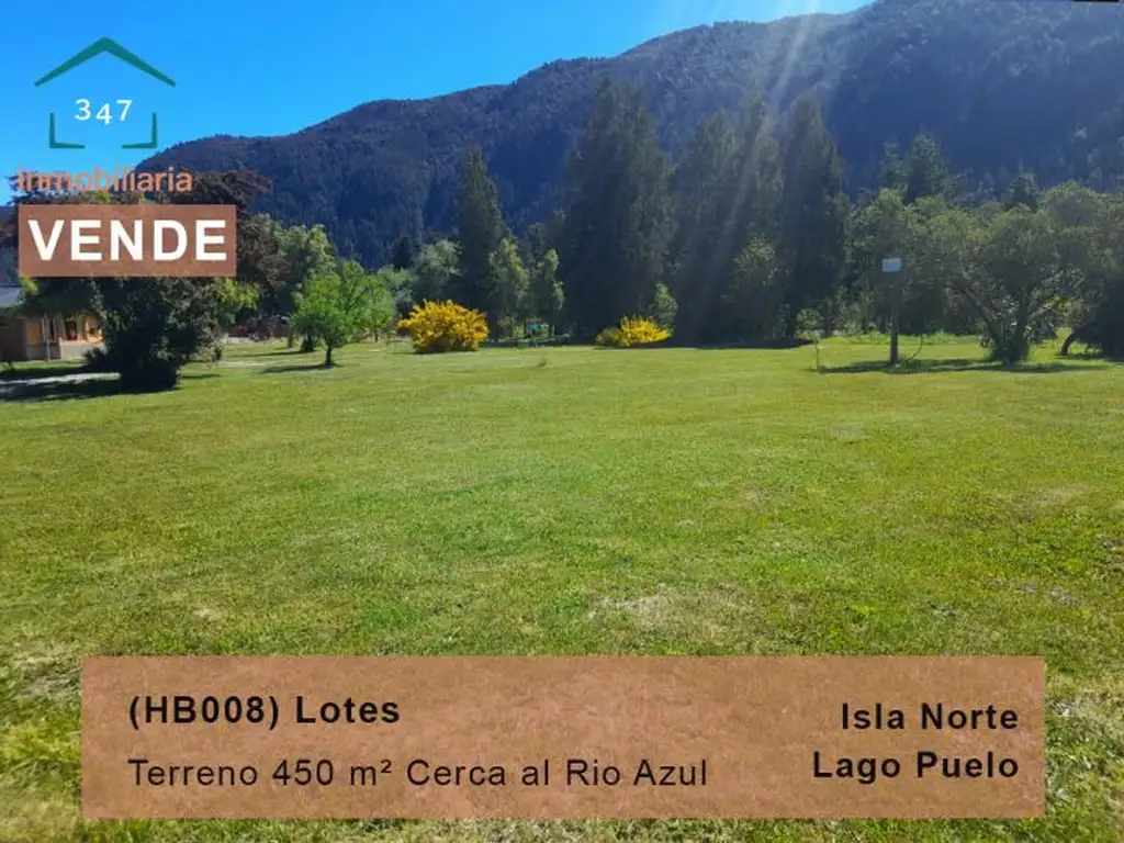 (HB008) LOTES en Isla Norte, Lago Puelo Chubut