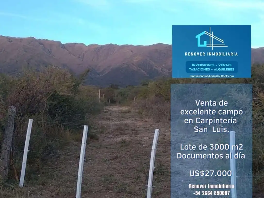 Lote en venta