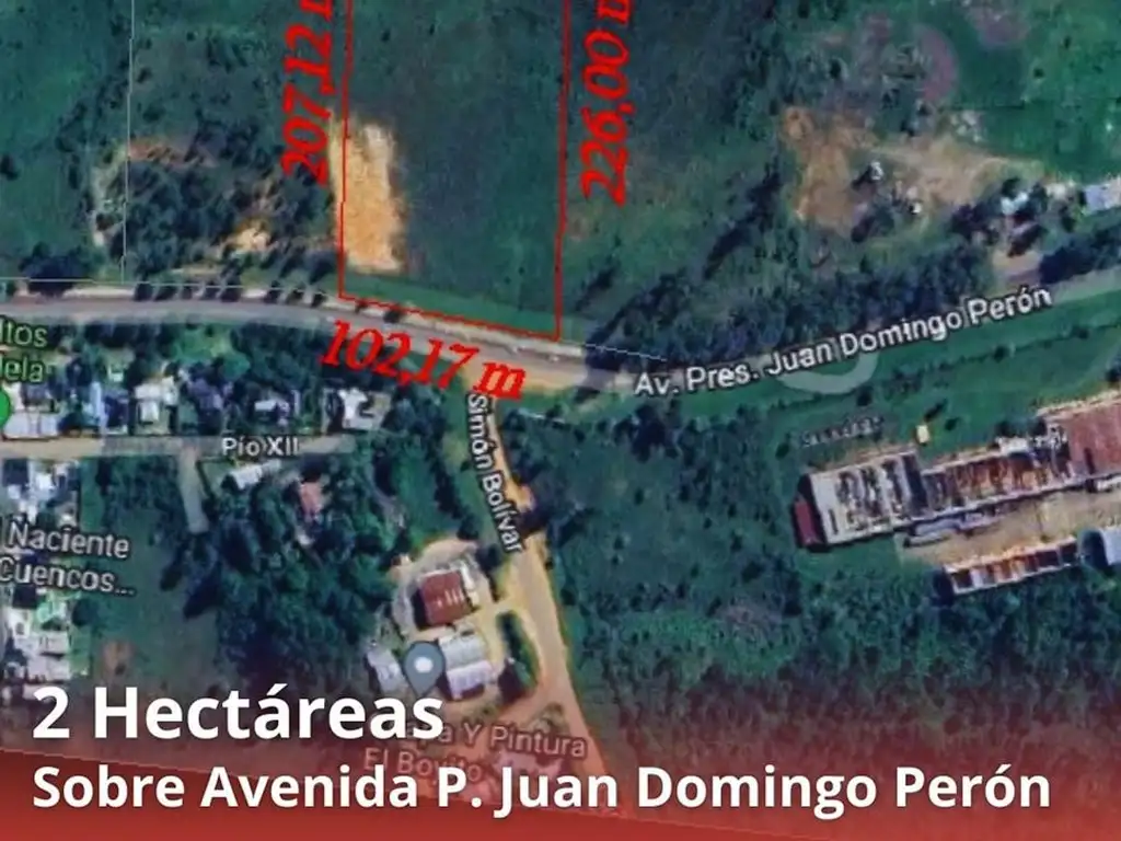 Lote de 2 hectáreas ubicado en Villa Adela