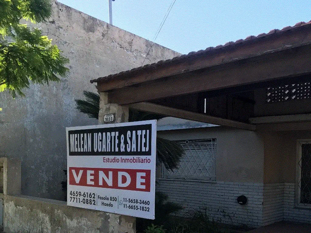 CASA 3 AMBIENTES - LOTE 10 X 37.60 M (376 M2) - HAEDO