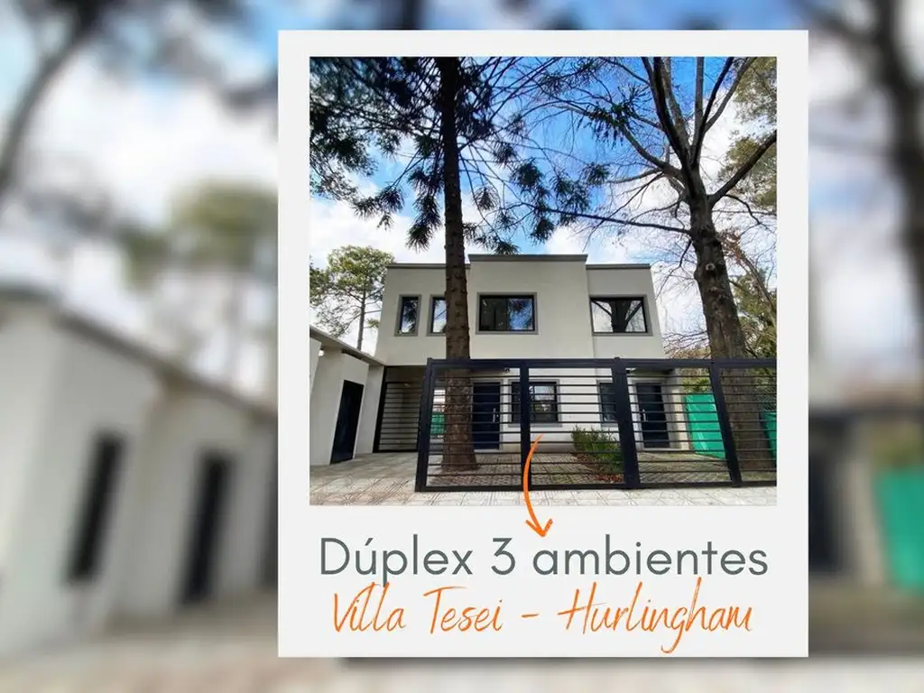 Venta Dúplex 3 ambientes Villa Tesei APTO CRÉDITO