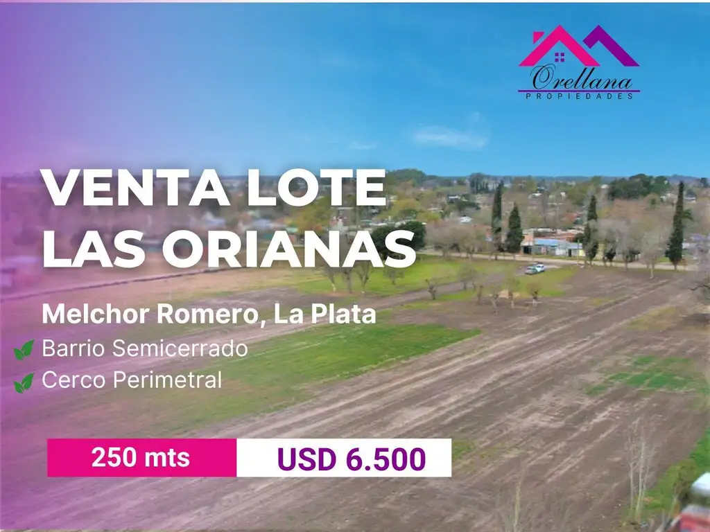 VENTA DE LOTE EN BARRIO SEMICERRADO-MELCHOR ROMERO