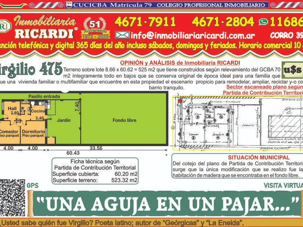 NO ES ERROR es verdad INCREIBLE pero REAL  lote 8.66 x 60.62