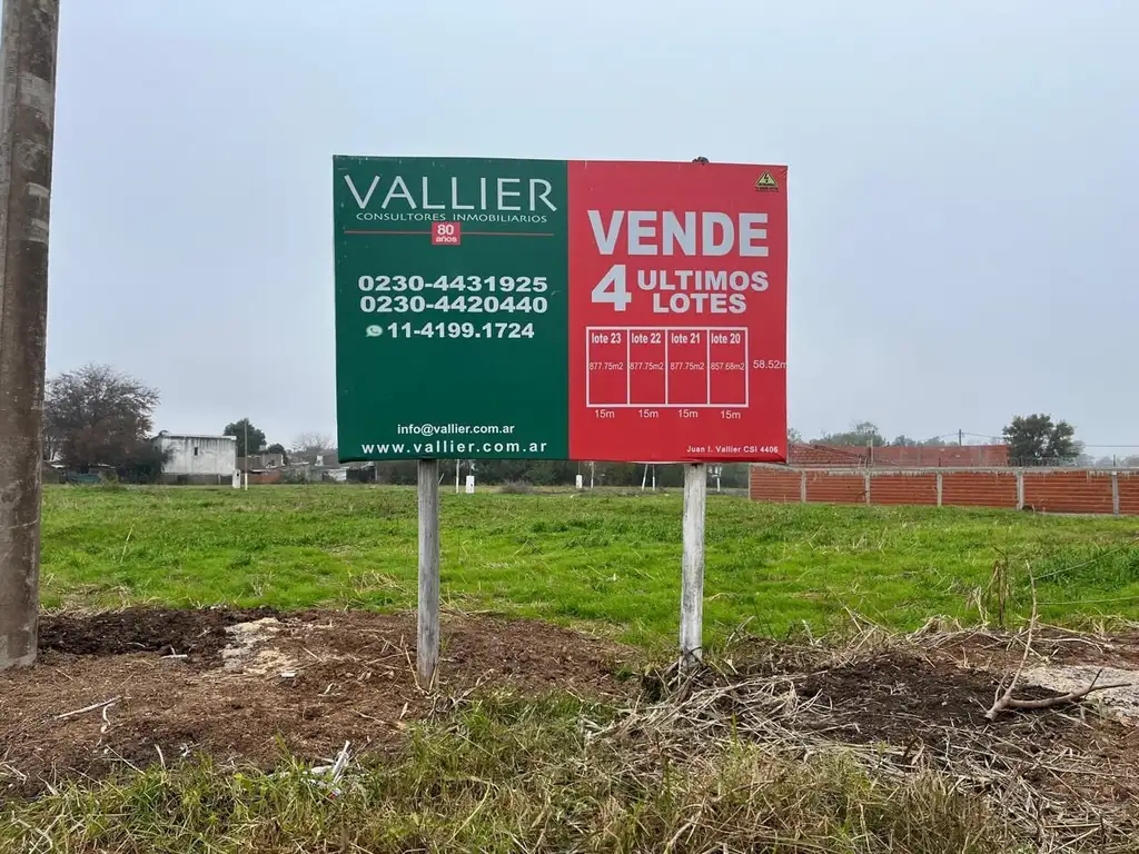 Terreno   en Venta Almirante  Brown- Villa Morra KM 54 en Pilar,  G.B.A. Zona Norte