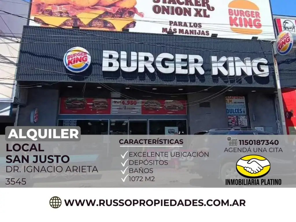 Alquiler local comercial San Justo