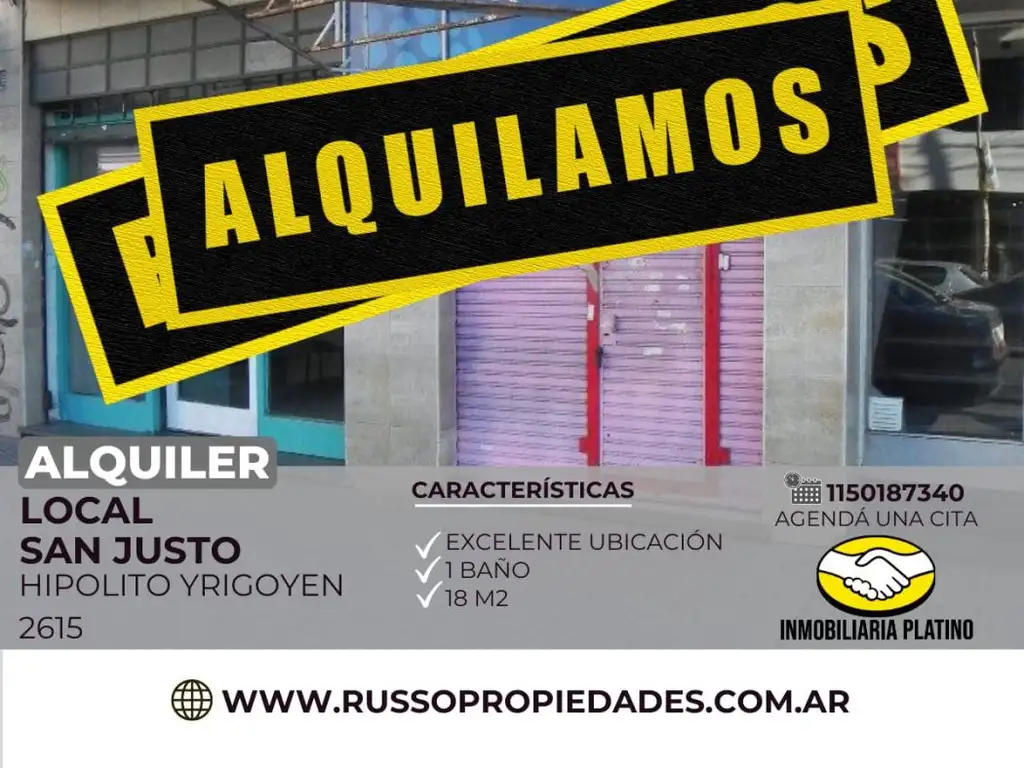 Alquiler local San Justo