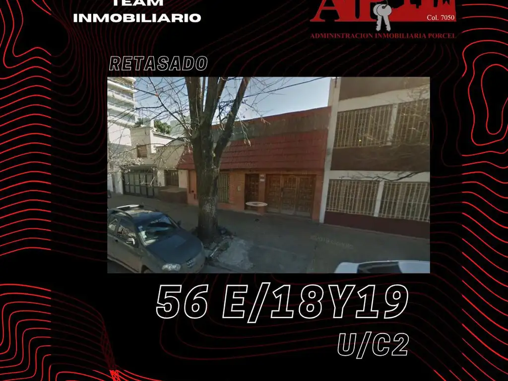 Terreno en venta  para constructor en  56 entre 18 y 19 La Plata