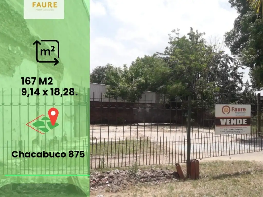 TERRENO EN VENTA CALLE CHACABUCO 875