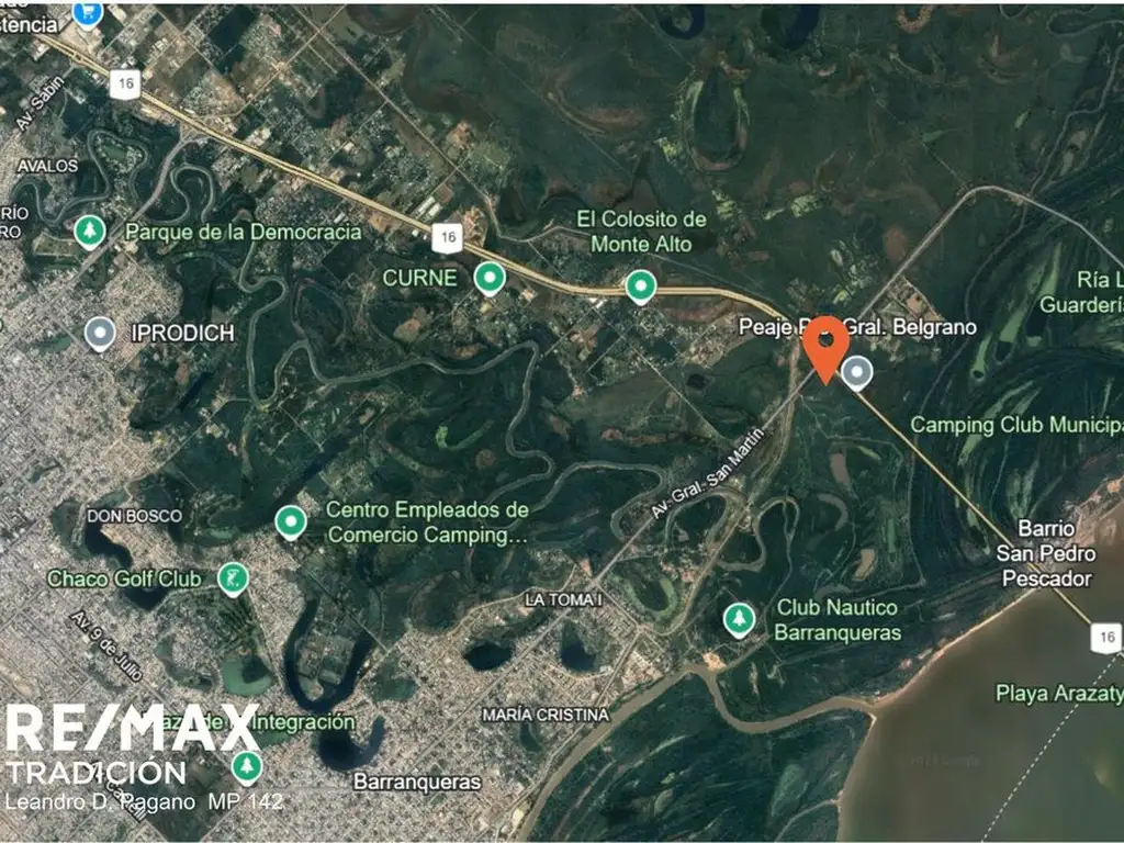 Venta Terreno de 1 Ha sobre Ruta Nacional N° 16