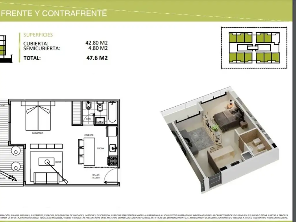 DPTO 2 AMB EN VENTA A ESTRENAR. ENTREGA JULIO 2025