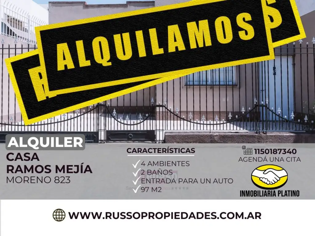 Alquiler Casa 4 Ambientes Ramos Mejia