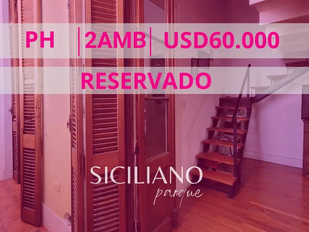 RESERVADO - PH - Almagro - 2 amb c/entrepiso - 55m²