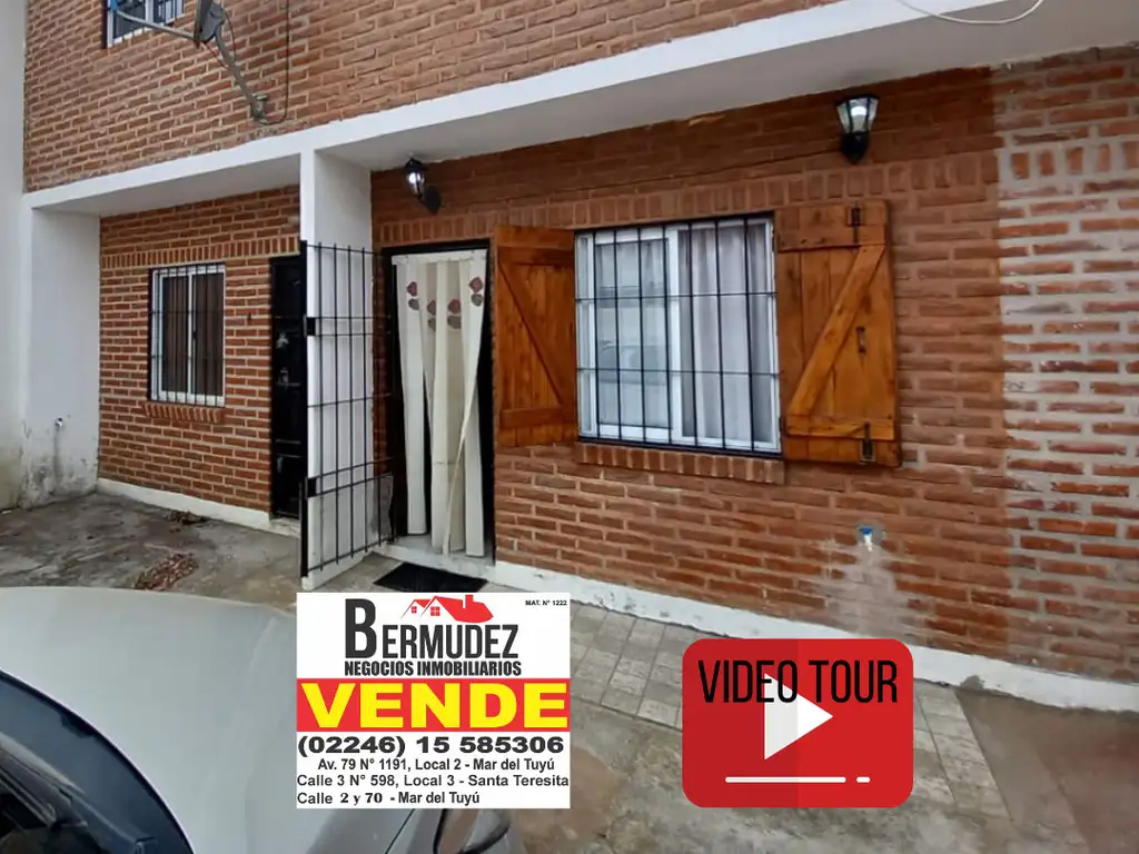 Venta duplex de 3 amb amoblado y a metros del mar! Calle 1 e/ 64 y 65 Mar del tuyu