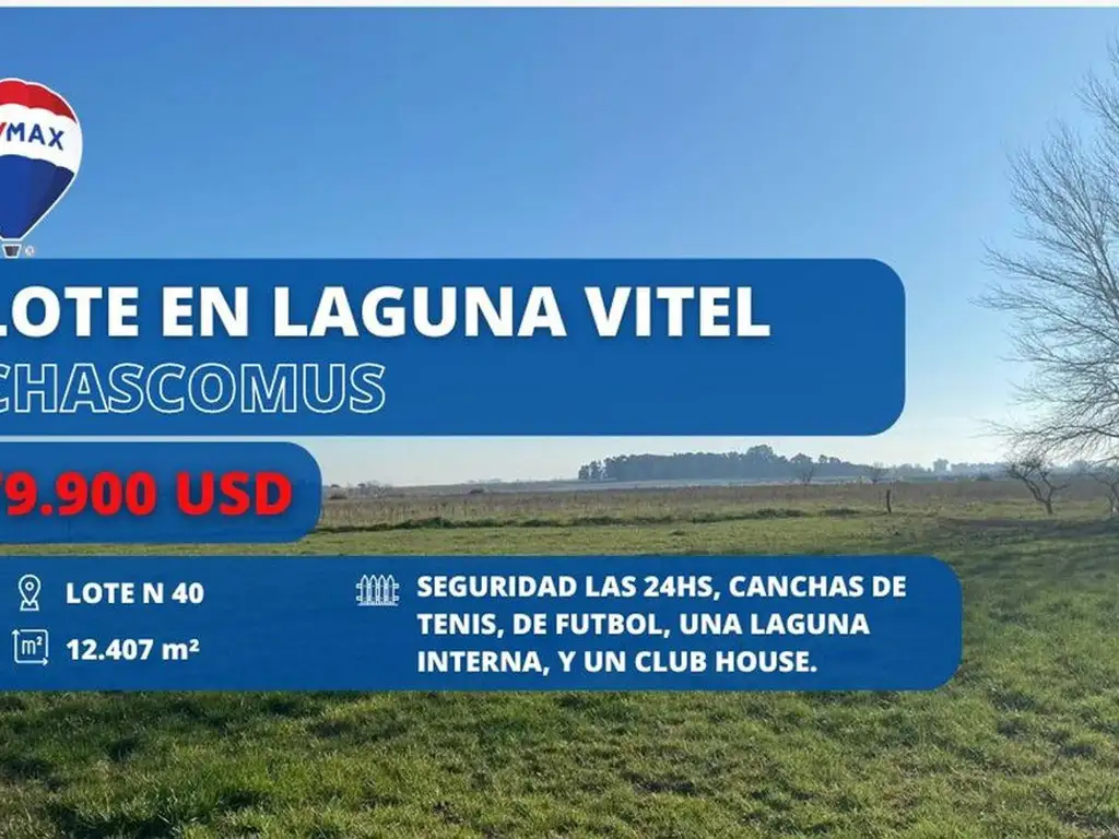 LOTE EN VENTA EN LAGUNA VITEL