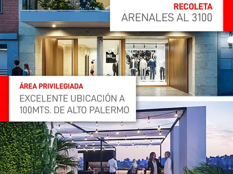 Departamento 2 ambientes con 2 baños