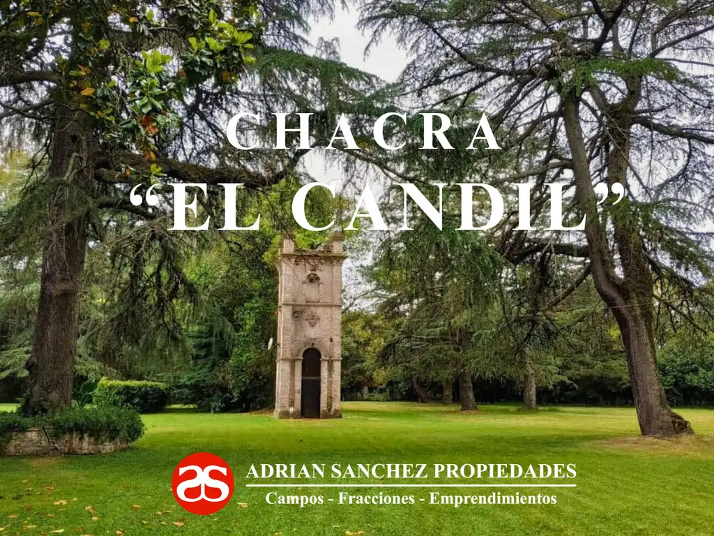 CHACRA "EL CANDIL" IDEAL PARA FINES TURÍSTICOS, EVENTOS VARIOS, TURISMO RURAL - TRADICIONAL