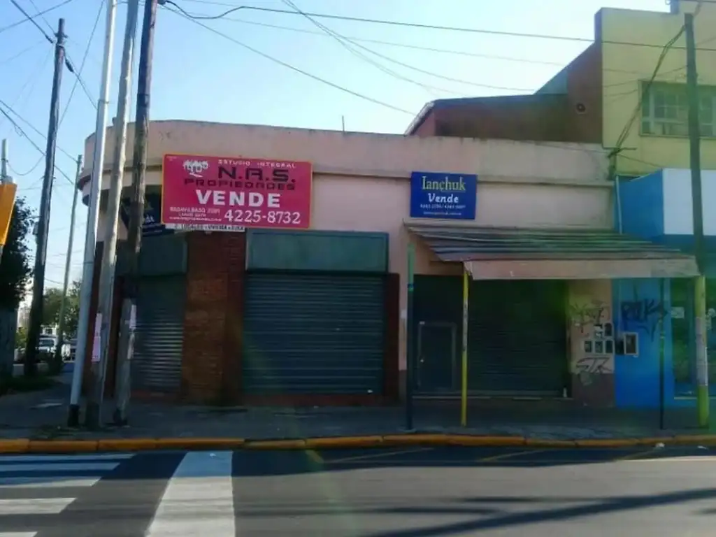 Venta 2 Locales con vivienda 3 ambientes Gerli acepta PERMUT