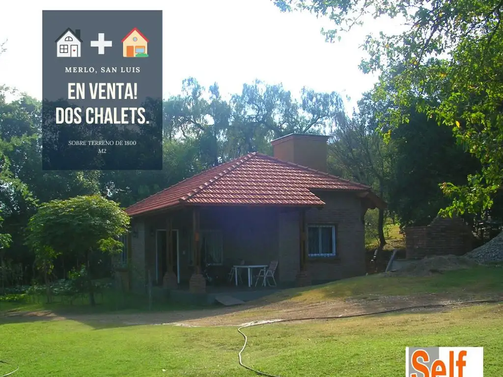 DOS CHALETS, 1800 M2.