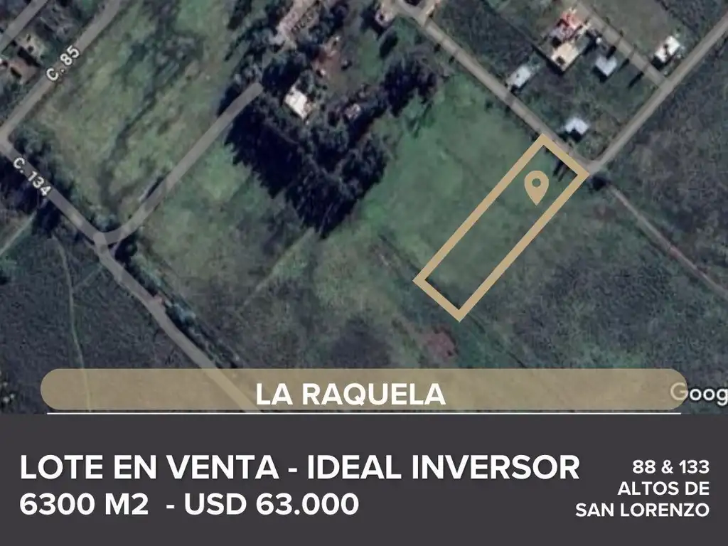 LOTE EN VENTA EN LA PLATA