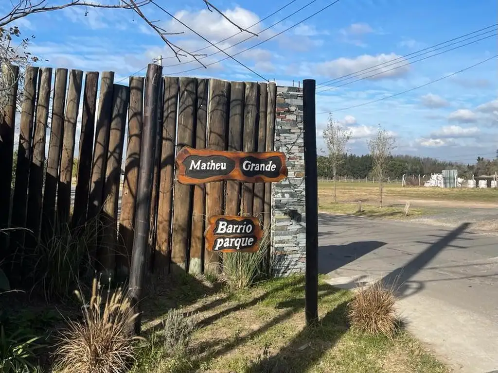 Terreno en venta Barrio Parque Matheu , Escobar, GBA NORTE